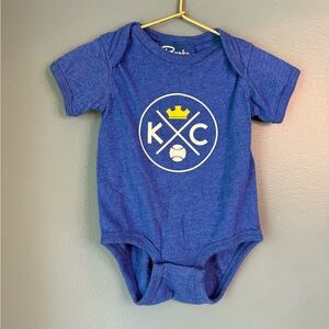 Bunker‎ KC blue royals Baby Onesie
